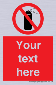 Custom prohibition no aerosol